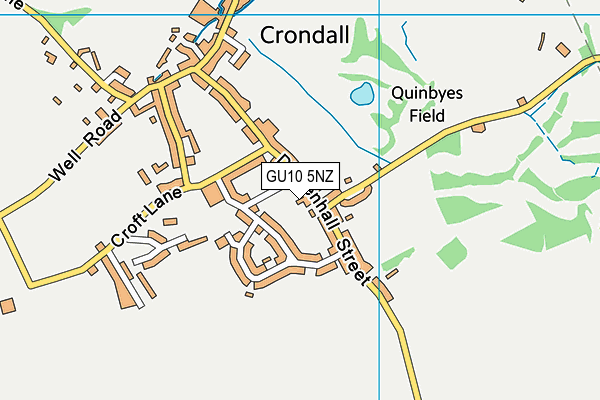 GU10 5NZ map - OS VectorMap District (Ordnance Survey)