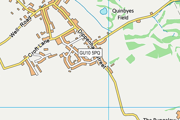 GU10 5PQ map - OS VectorMap District (Ordnance Survey) GU10 5PQ map - OS VectorMap District (Ordnance Survey)