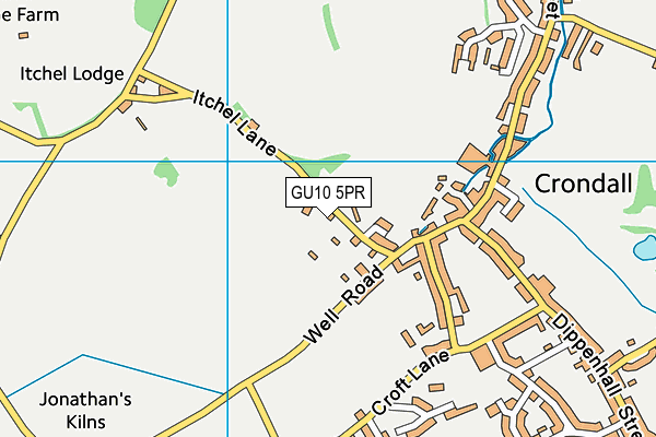 GU10 5PR map - OS VectorMap District (Ordnance Survey) GU10 5PR map - OS VectorMap District (Ordnance Survey)