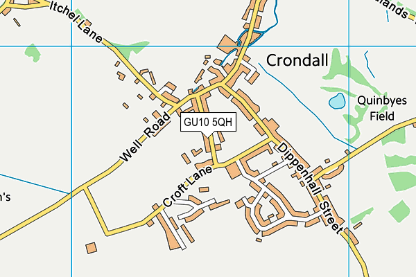 GU10 5QH map - OS VectorMap District (Ordnance Survey)
