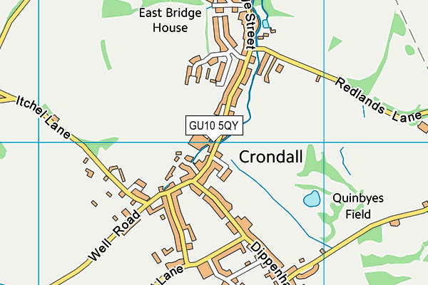 GU10 5QY map - OS VectorMap District (Ordnance Survey) GU10 5QY map - OS VectorMap District (Ordnance Survey)