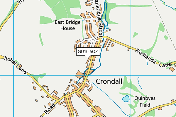 GU10 5QZ map - OS VectorMap District (Ordnance Survey)
