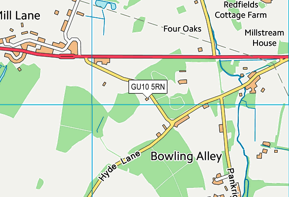 GU10 5RN map - OS VectorMap District (Ordnance Survey) GU10 5RN map - OS VectorMap District (Ordnance Survey)