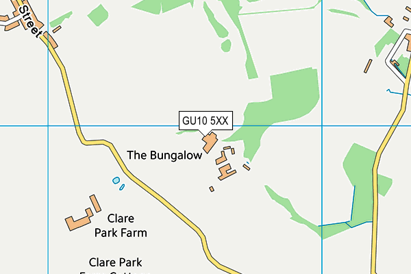GU10 5XX map - OS VectorMap District (Ordnance Survey) GU10 5XX map - OS VectorMap District (Ordnance Survey)