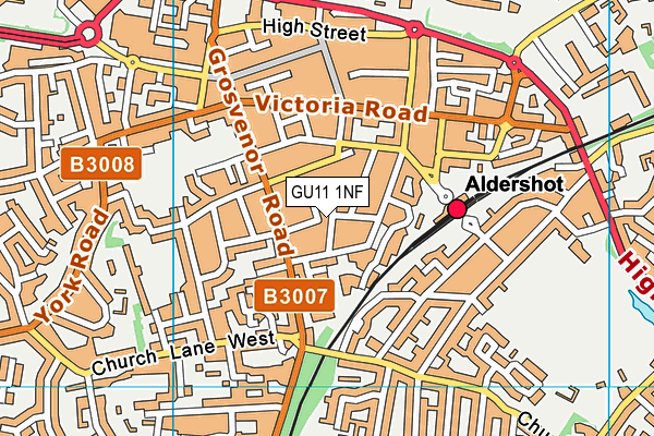 GU11 1NF map - OS VectorMap District (Ordnance Survey) GU11 1NF map - OS VectorMap District (Ordnance Survey)