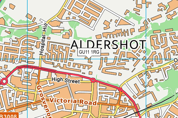 GU11 1RG map - OS VectorMap District (Ordnance Survey) GU11 1RG map - OS VectorMap District (Ordnance Survey)