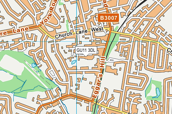 GU11 3DL map - OS VectorMap District (Ordnance Survey) GU11 3DL map - OS VectorMap District (Ordnance Survey)