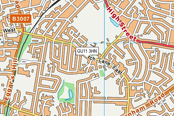 GU11 3HN map - OS VectorMap District (Ordnance Survey) GU11 3HN map - OS VectorMap District (Ordnance Survey)