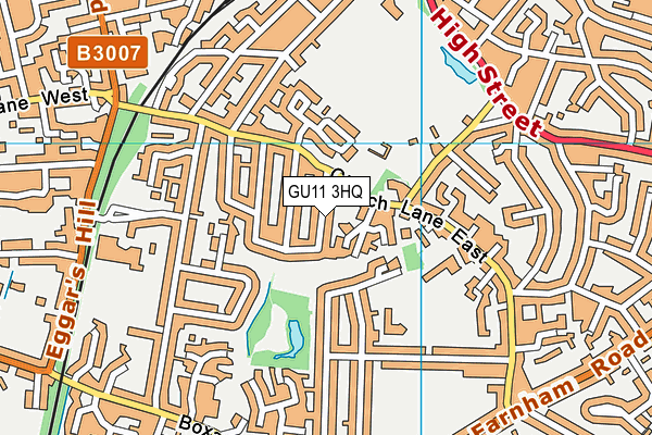 GU11 3HQ map - OS VectorMap District (Ordnance Survey) GU11 3HQ map - OS VectorMap District (Ordnance Survey)