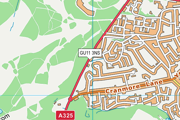 GU11 3NS map - OS VectorMap District (Ordnance Survey) GU11 3NS map - OS VectorMap District (Ordnance Survey)