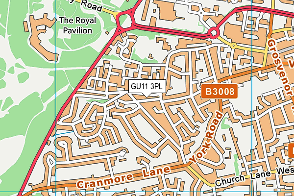 GU11 3PL map - OS VectorMap District (Ordnance Survey) GU11 3PL map - OS VectorMap District (Ordnance Survey)