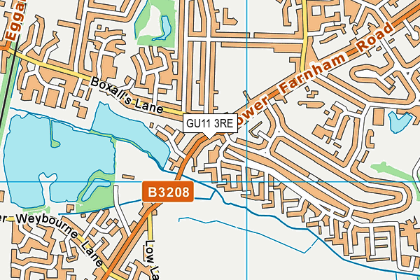 GU11 3RE map - OS VectorMap District (Ordnance Survey) GU11 3RE map - OS VectorMap District (Ordnance Survey)