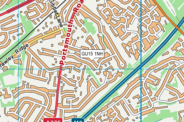 GU15 1NH map - OS VectorMap District (Ordnance Survey) GU15 1NH map - OS VectorMap District (Ordnance Survey)