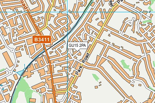 GU15 2PA map - OS VectorMap District (Ordnance Survey) GU15 2PA map - OS VectorMap District (Ordnance Survey)