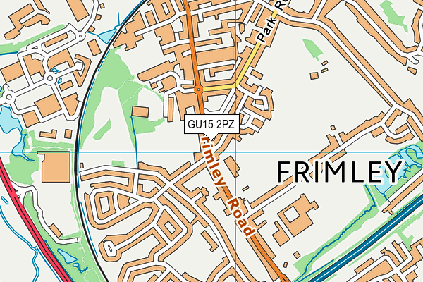 GU15 2PZ map - OS VectorMap District (Ordnance Survey) GU15 2PZ map - OS VectorMap District (Ordnance Survey)