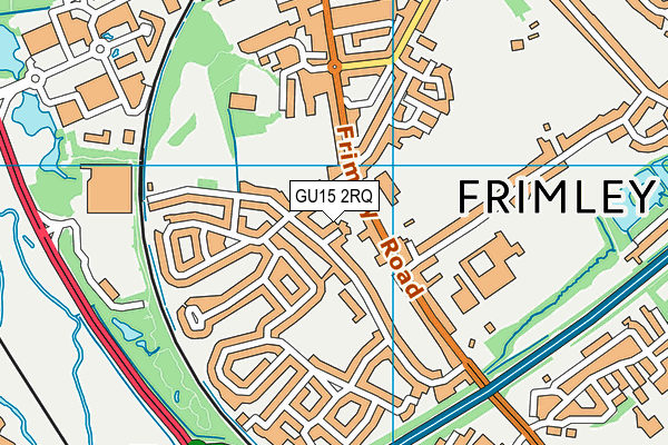 GU15 2RQ map - OS VectorMap District (Ordnance Survey) GU15 2RQ map - OS VectorMap District (Ordnance Survey)