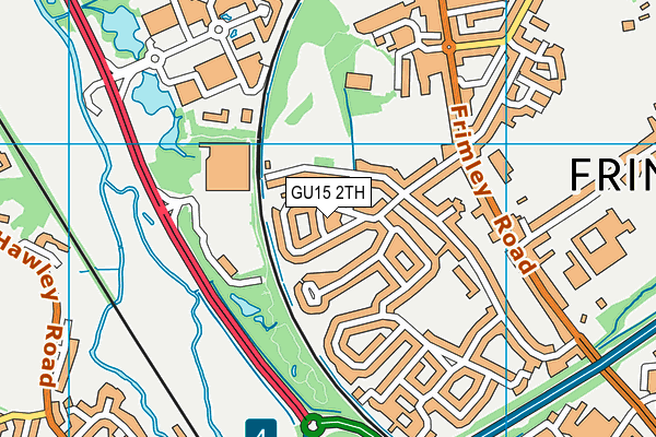 GU15 2TH map - OS VectorMap District (Ordnance Survey) GU15 2TH map - OS VectorMap District (Ordnance Survey)