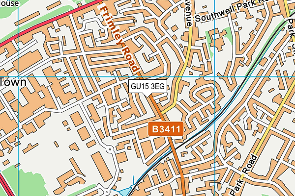 GU15 3EG map - OS VectorMap District (Ordnance Survey) GU15 3EG map - OS VectorMap District (Ordnance Survey)