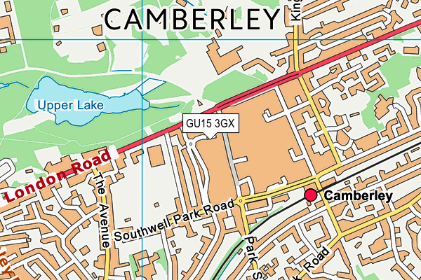 GU15 3GX map - OS VectorMap District (Ordnance Survey) GU15 3GX map - OS VectorMap District (Ordnance Survey)