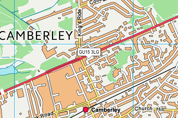 GU15 3LG map - OS VectorMap District (Ordnance Survey) GU15 3LG map - OS VectorMap District (Ordnance Survey)