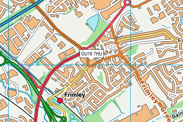 GU16 7HU map - OS VectorMap District (Ordnance Survey) GU16 7HU map - OS VectorMap District (Ordnance Survey)