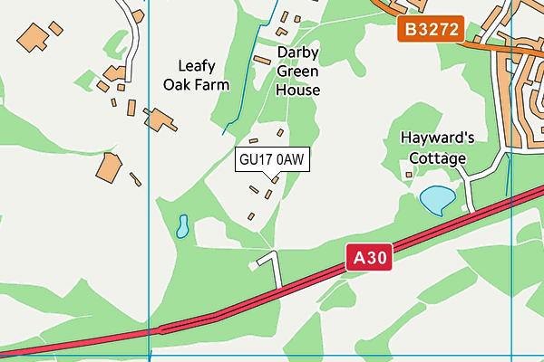 GU17 0AW map - OS VectorMap District (Ordnance Survey) GU17 0AW map - OS VectorMap District (Ordnance Survey)