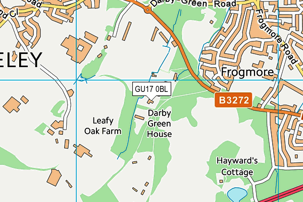 GU17 0BL map - OS VectorMap District (Ordnance Survey) GU17 0BL map - OS VectorMap District (Ordnance Survey)