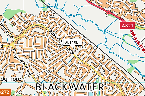 GU17 0EN map - OS VectorMap District (Ordnance Survey) GU17 0EN map - OS VectorMap District (Ordnance Survey)