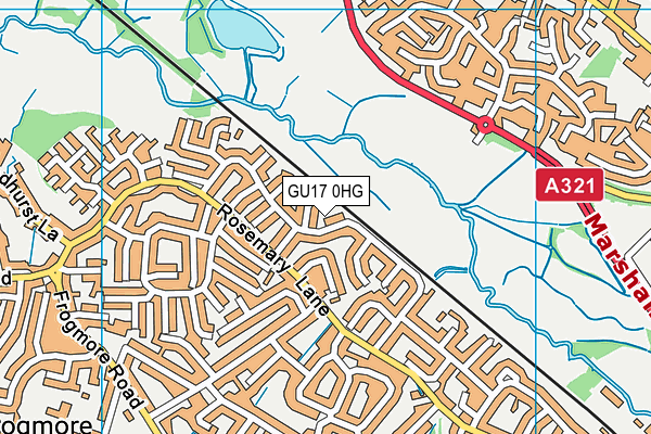 GU17 0HG map - OS VectorMap District (Ordnance Survey) GU17 0HG map - OS VectorMap District (Ordnance Survey)