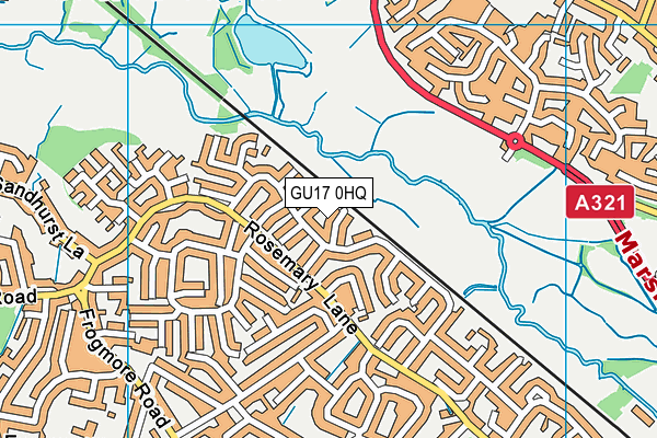 GU17 0HQ map - OS VectorMap District (Ordnance Survey) GU17 0HQ map - OS VectorMap District (Ordnance Survey)