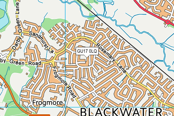 GU17 0LQ map - OS VectorMap District (Ordnance Survey) GU17 0LQ map - OS VectorMap District (Ordnance Survey)