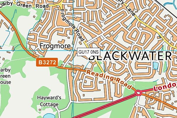 GU17 0NS map - OS VectorMap District (Ordnance Survey) GU17 0NS map - OS VectorMap District (Ordnance Survey)