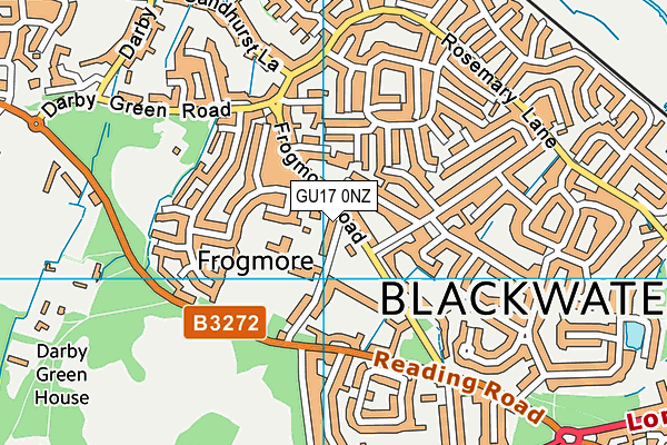 GU17 0NZ map - OS VectorMap District (Ordnance Survey) GU17 0NZ map - OS VectorMap District (Ordnance Survey)