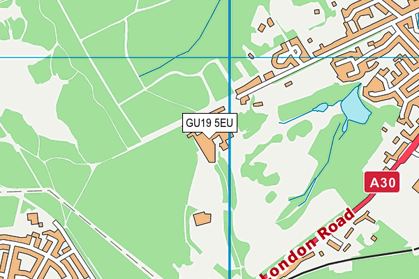 GU19 5EU map - OS VectorMap District (Ordnance Survey) GU19 5EU map - OS VectorMap District (Ordnance Survey)