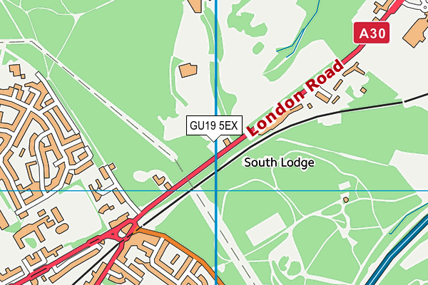 GU19 5EX map - OS VectorMap District (Ordnance Survey) GU19 5EX map - OS VectorMap District (Ordnance Survey)