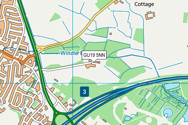 GU19 5NN map - OS VectorMap District (Ordnance Survey) GU19 5NN map - OS VectorMap District (Ordnance Survey)