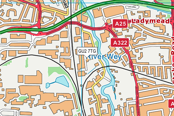 GU2 7TG map - OS VectorMap District (Ordnance Survey) GU2 7TG map - OS VectorMap District (Ordnance Survey)