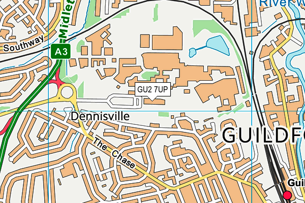 GU2 7UP map - OS VectorMap District (Ordnance Survey) GU2 7UP map - OS VectorMap District (Ordnance Survey)