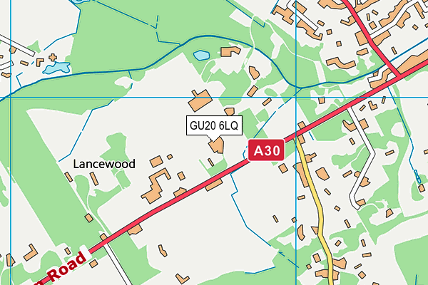 GU20 6LQ map - OS VectorMap District (Ordnance Survey) GU20 6LQ map - OS VectorMap District (Ordnance Survey)