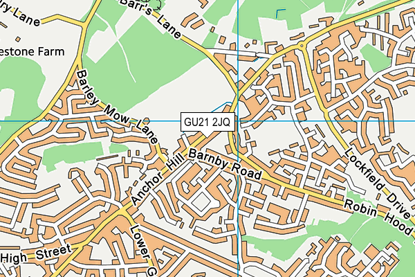GU21 2JQ map - OS VectorMap District (Ordnance Survey) GU21 2JQ map - OS VectorMap District (Ordnance Survey)