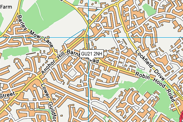GU21 2NH map - OS VectorMap District (Ordnance Survey) GU21 2NH map - OS VectorMap District (Ordnance Survey)
