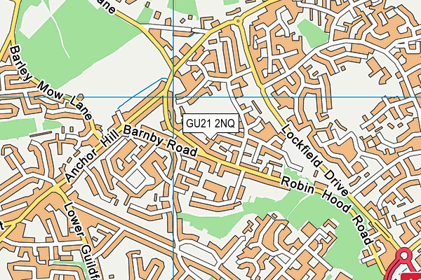 GU21 2NQ map - OS VectorMap District (Ordnance Survey) GU21 2NQ map - OS VectorMap District (Ordnance Survey)