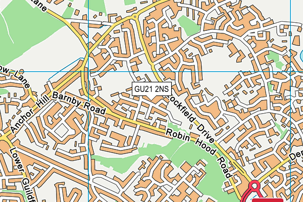 GU21 2NS map - OS VectorMap District (Ordnance Survey) GU21 2NS map - OS VectorMap District (Ordnance Survey)