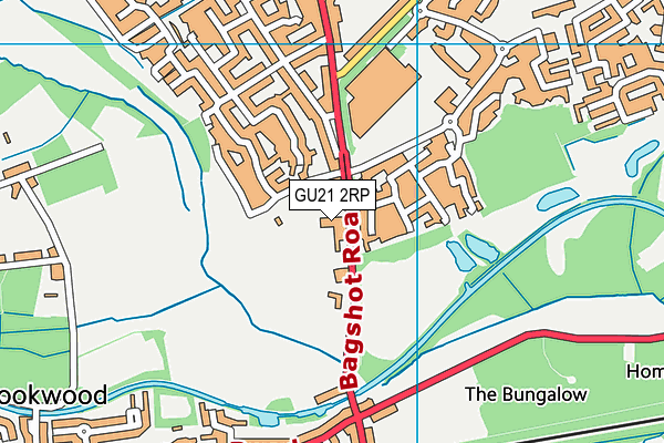 GU21 2RP map - OS VectorMap District (Ordnance Survey) GU21 2RP map - OS VectorMap District (Ordnance Survey)