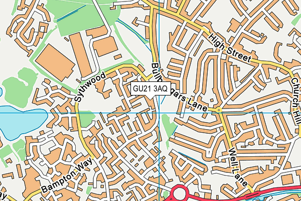 GU21 3AQ map - OS VectorMap District (Ordnance Survey) GU21 3AQ map - OS VectorMap District (Ordnance Survey)