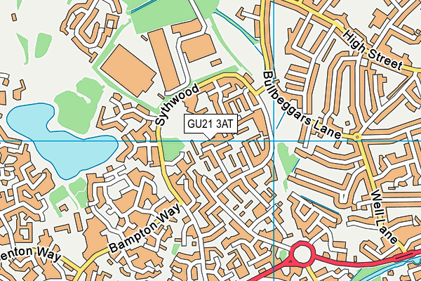 GU21 3AT map - OS VectorMap District (Ordnance Survey) GU21 3AT map - OS VectorMap District (Ordnance Survey)