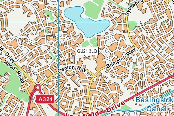GU21 3LQ map - OS VectorMap District (Ordnance Survey) GU21 3LQ map - OS VectorMap District (Ordnance Survey)