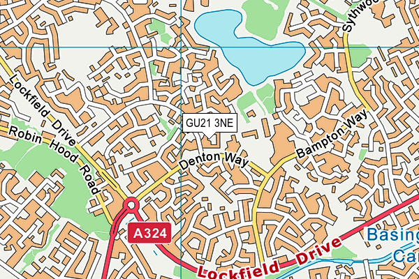 GU21 3NE map - OS VectorMap District (Ordnance Survey) GU21 3NE map - OS VectorMap District (Ordnance Survey)