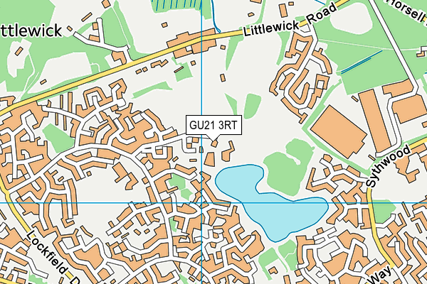 GU21 3RT map - OS VectorMap District (Ordnance Survey) GU21 3RT map - OS VectorMap District (Ordnance Survey)