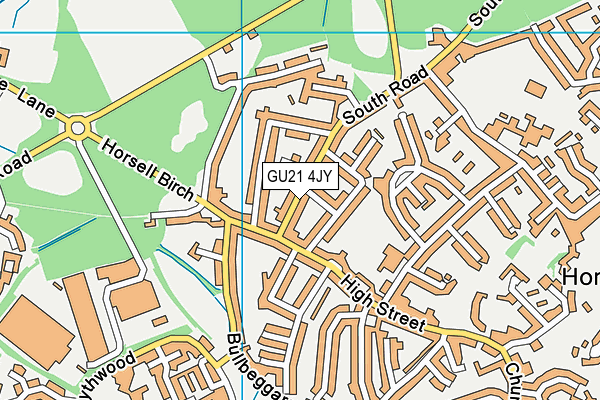GU21 4JY map - OS VectorMap District (Ordnance Survey) GU21 4JY map - OS VectorMap District (Ordnance Survey)